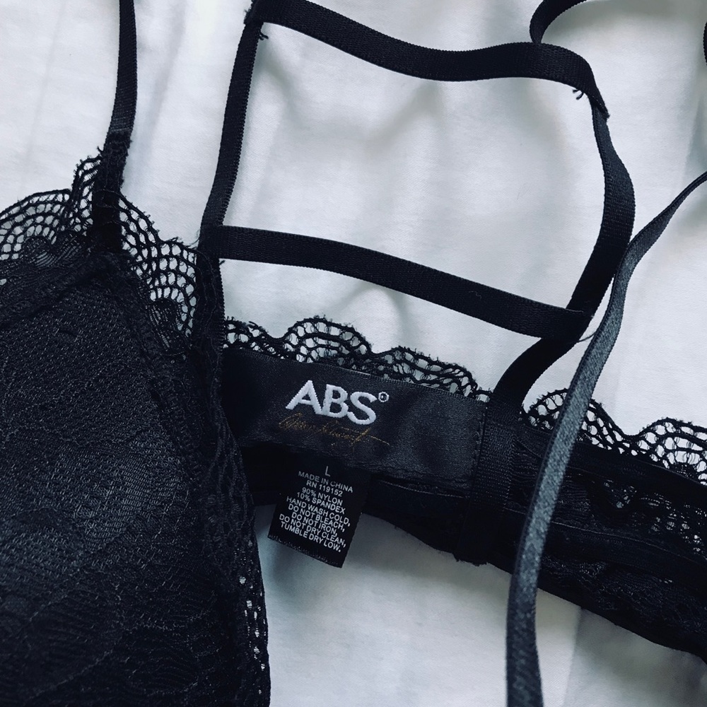 ABS Black Lace Racerback Bra - Picture 3 of 4